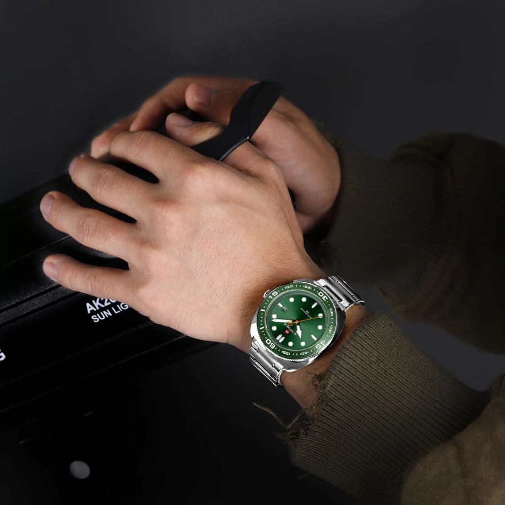Reloj Naviforce Zala Silver Green - NF 9250