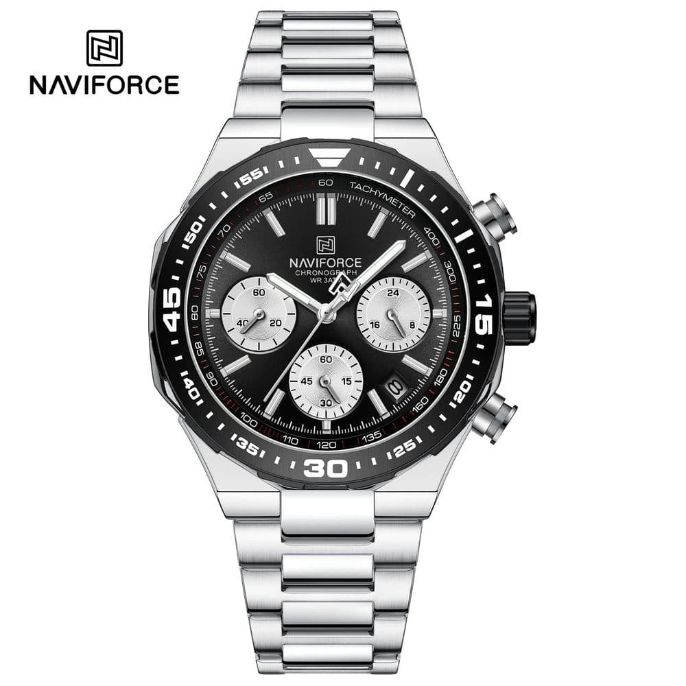Reloj Naviforce Chrono Pioneer - Silver Black NF 8049