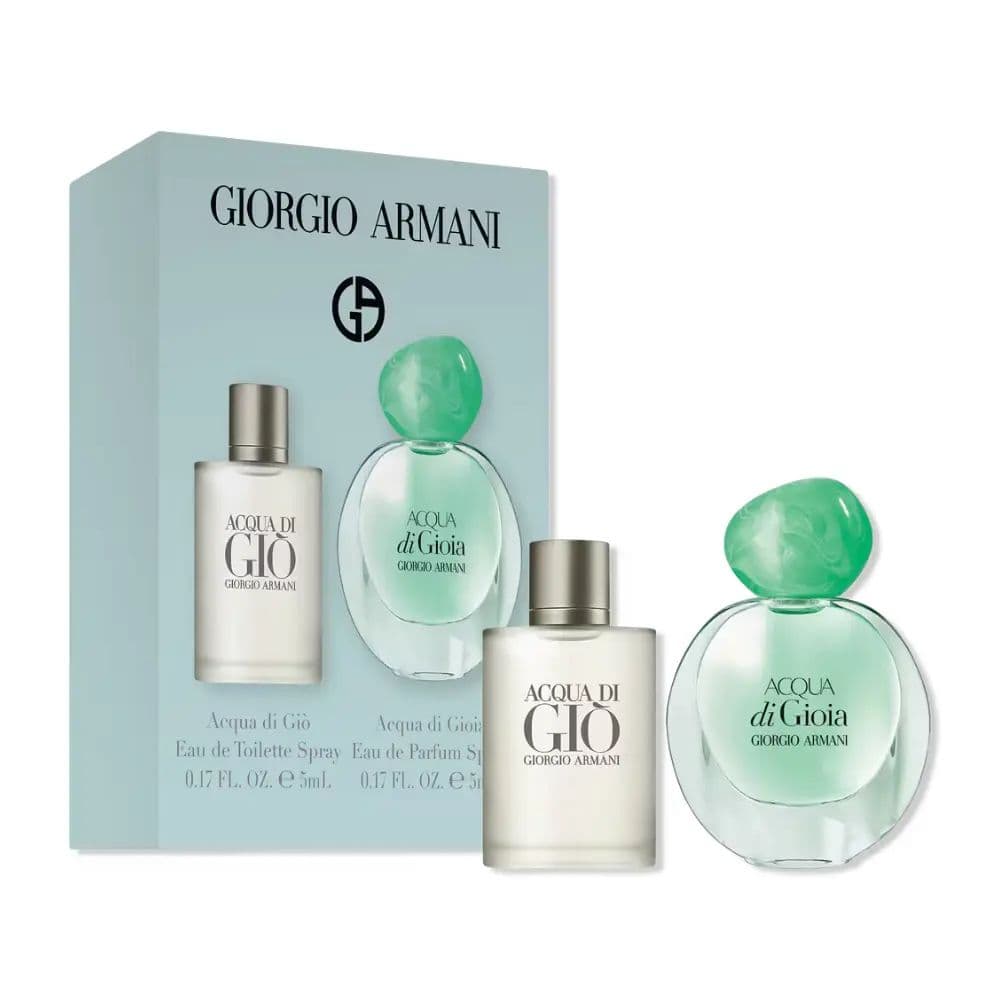 Kit Mini Armani Acqua Di Gioia EDP 5ML + Acqua Di Giò EDT 5ML