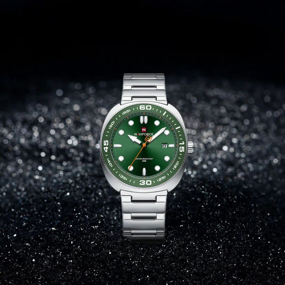 Reloj Naviforce Zala Silver Green - NF 9250