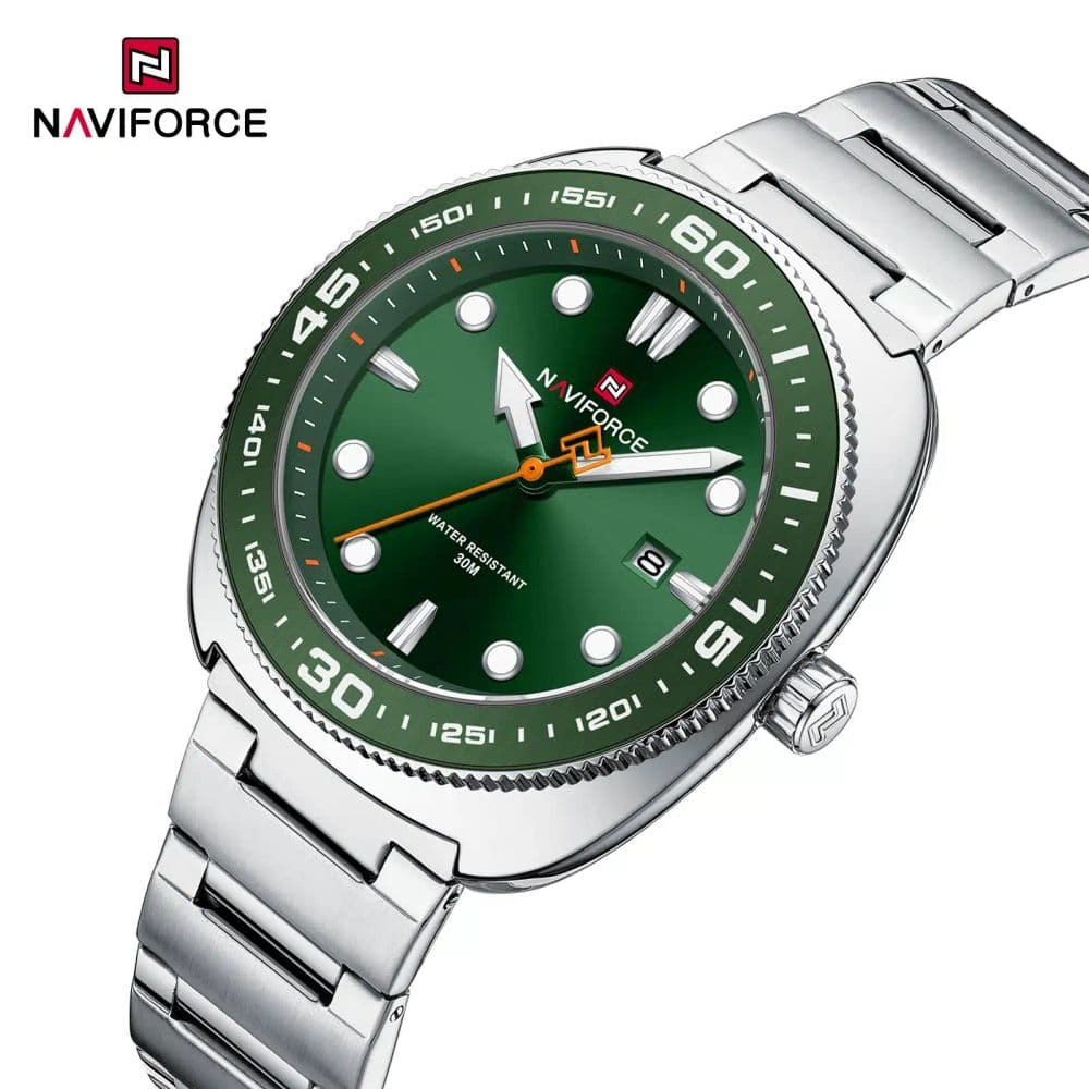 Reloj Naviforce Zala Silver Green - NF 9250