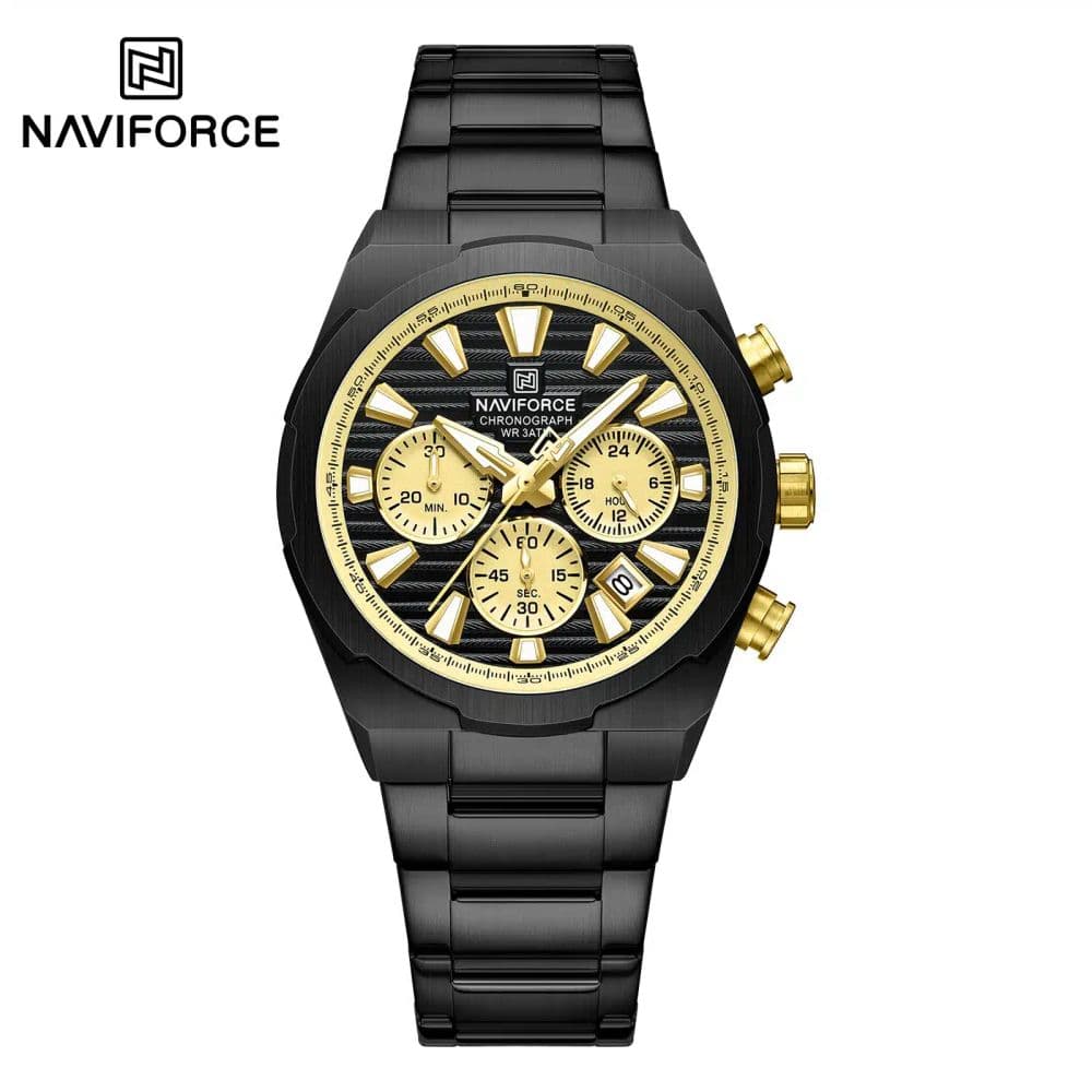 Reloj Naviforce Black & Golden - Executive StopWatch 8081