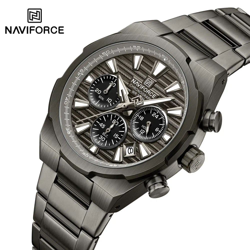 Reloj Naviforce Titanium Gray - Executive StopWatch 8081