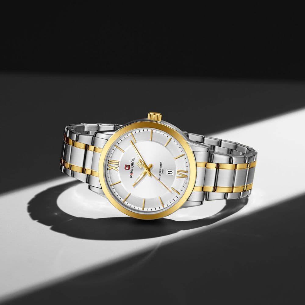 Reloj Naviforce Classic White & Gold – NF9254 SWG