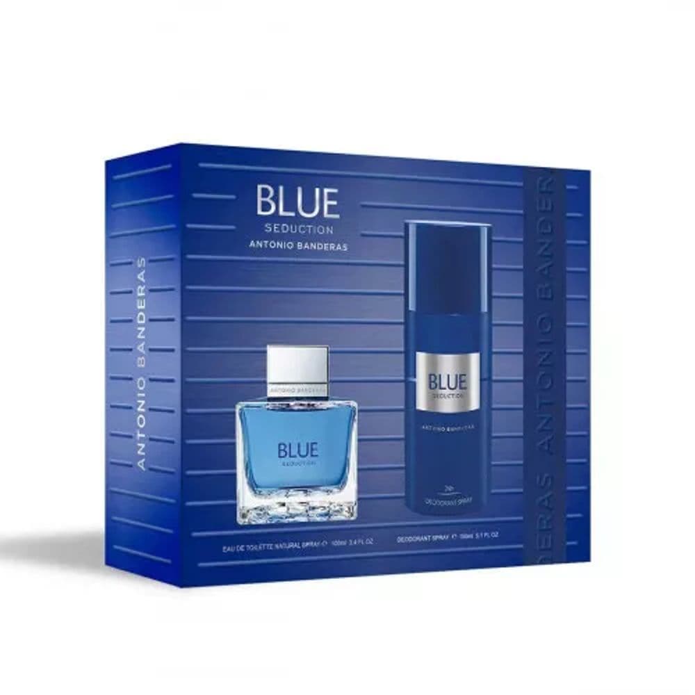 Kit Antonio Banderas Blue Seduction EDT 100ML + Deo