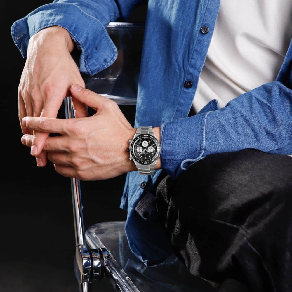 Reloj Naviforce Chrono Pioneer - Silver Black NF 8049