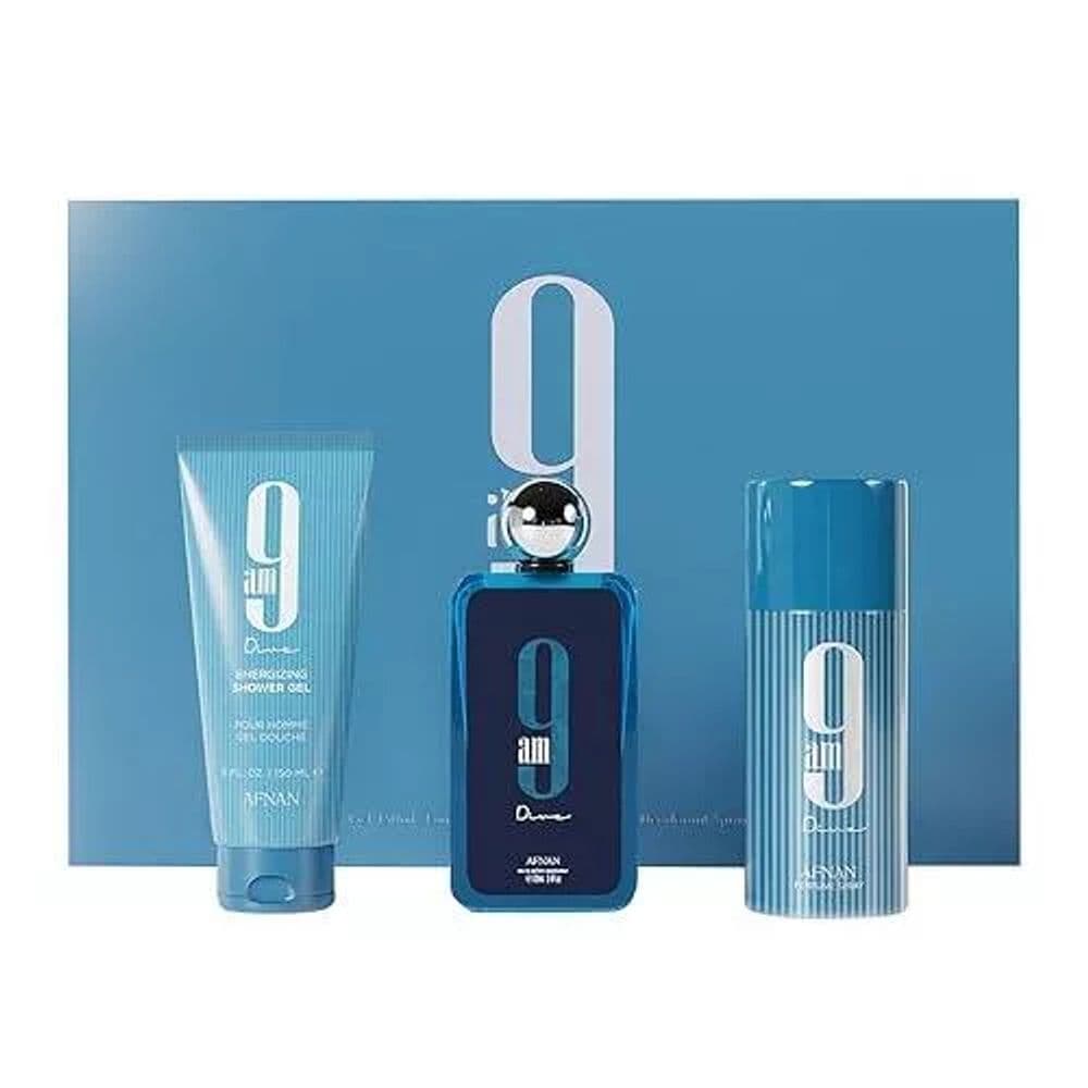 Kit Afnan 9AM Dive EDP 100ML – 3 Piezas