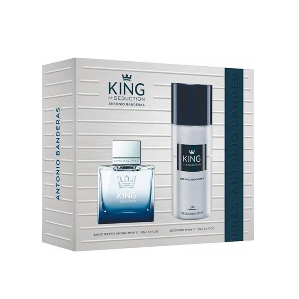Kit Antonio Banderas King of Seduction EDT 100ML + Deo
