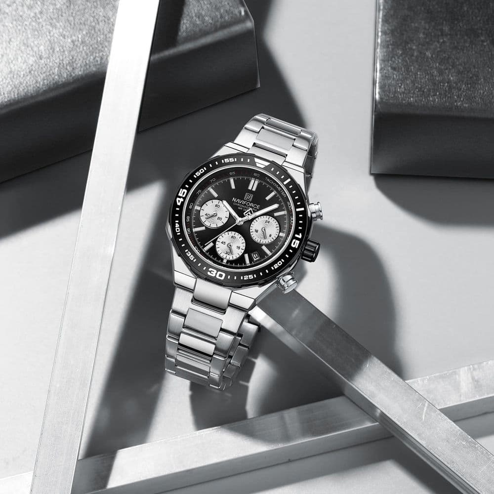 Reloj Naviforce Chrono Pioneer - Silver Black NF 8049