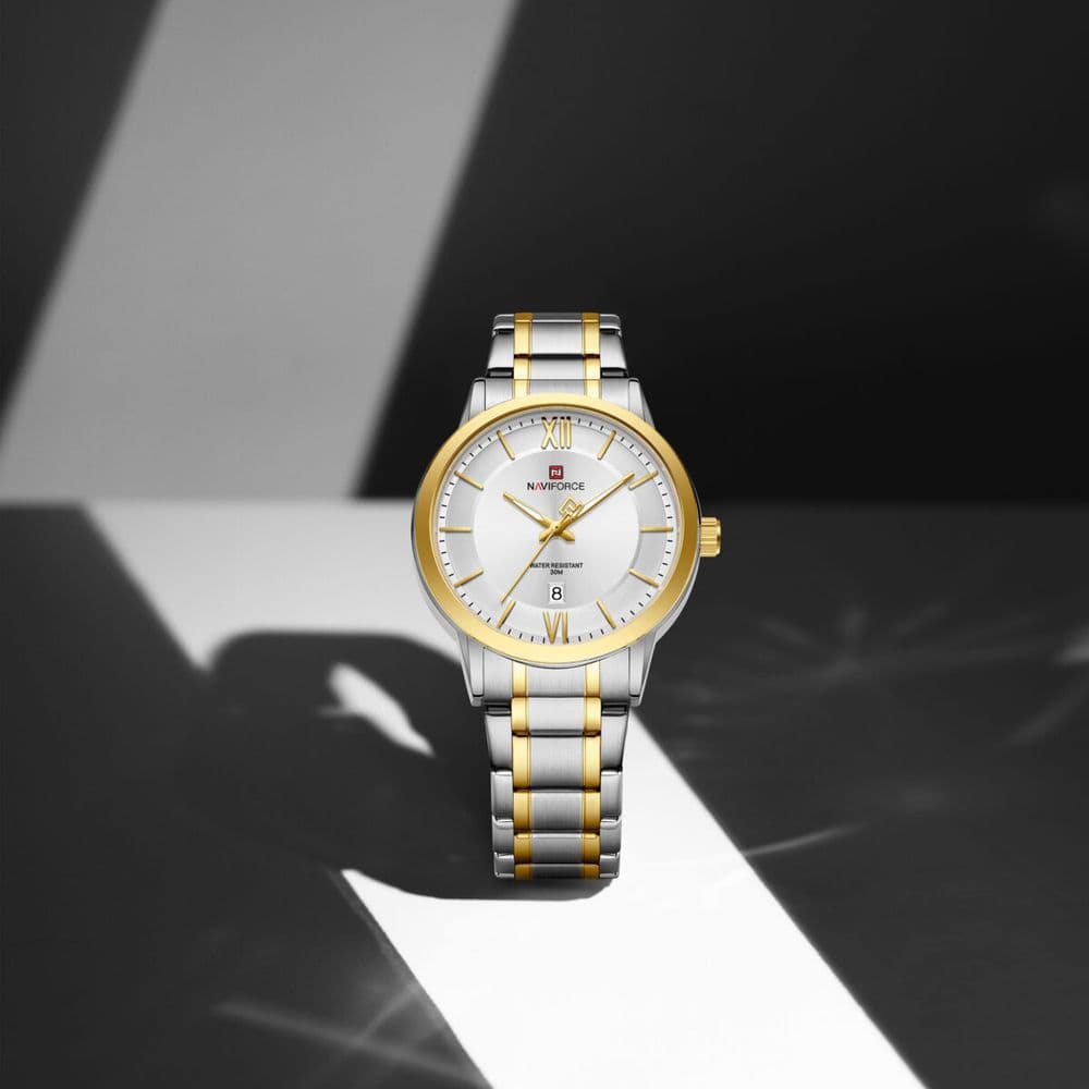 Reloj Naviforce Classic White & Gold – NF9254 SWG