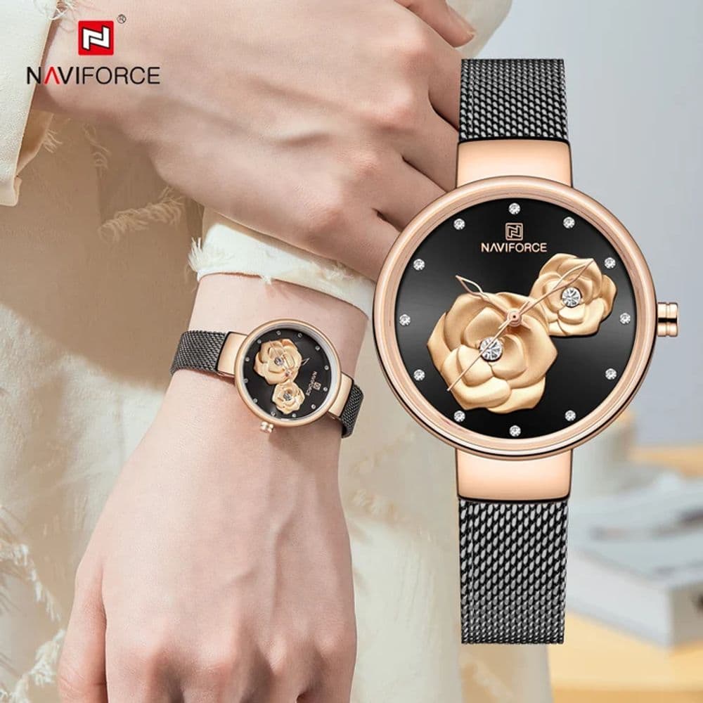 Reloj Naviforce Floral Elegance Rose Black – NF 5013