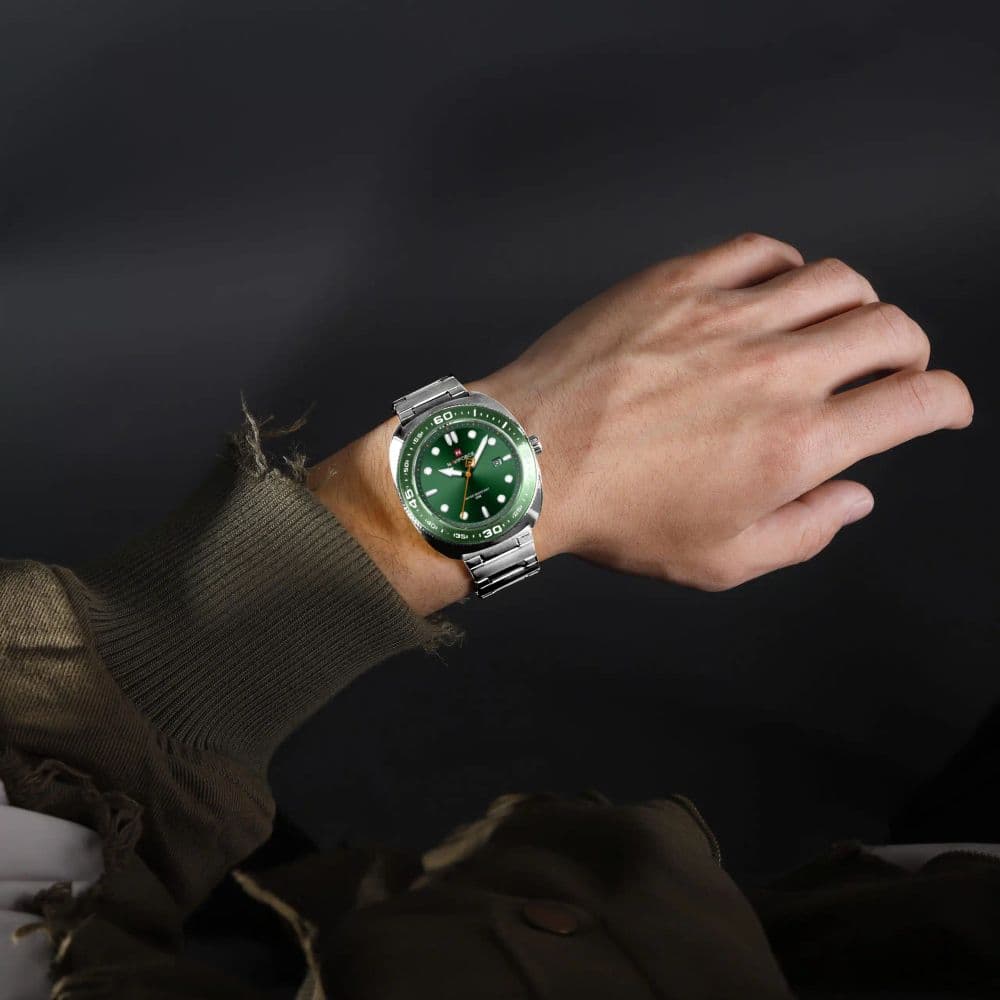Reloj Naviforce Zala Silver Green - NF 9250
