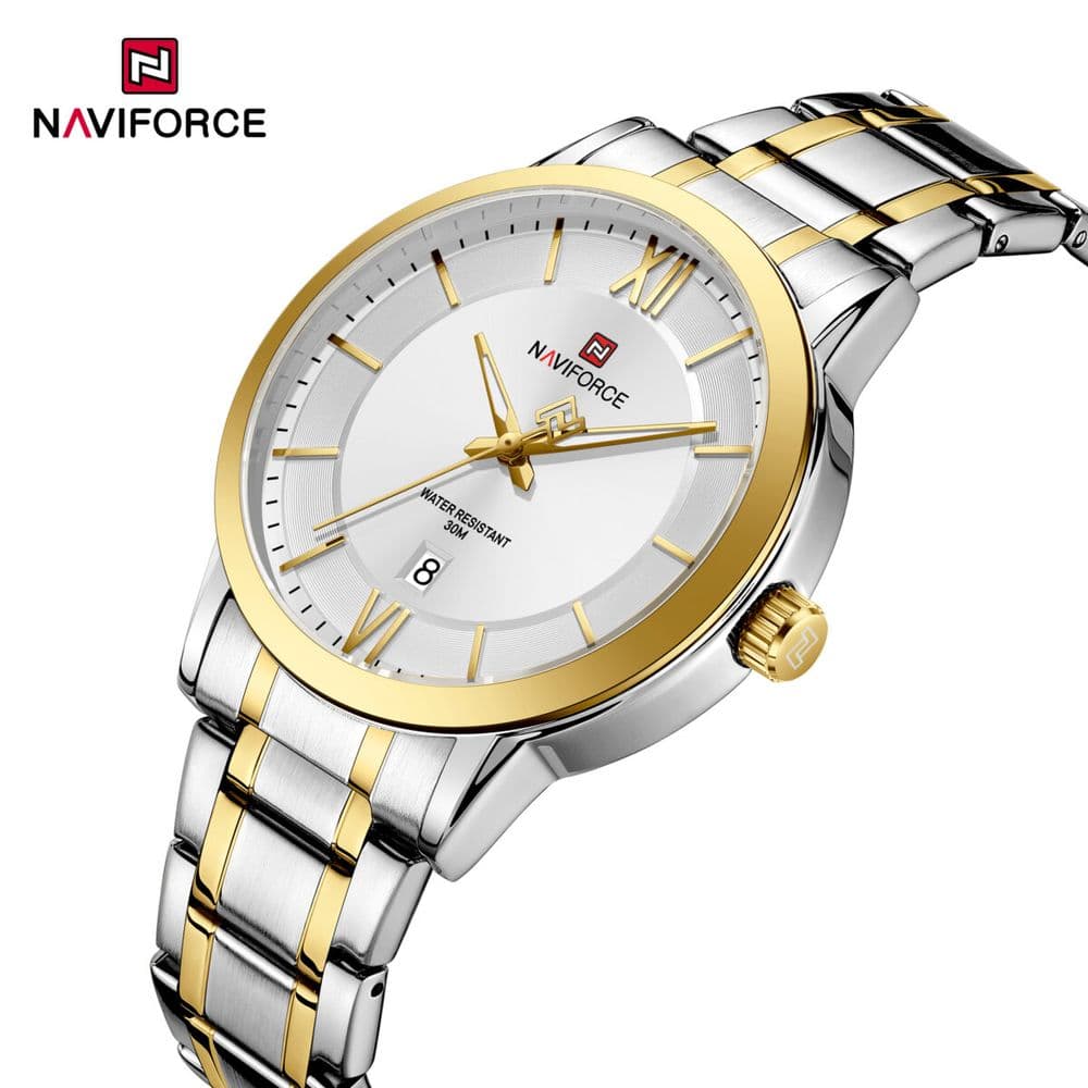 Reloj Naviforce Classic White & Gold – NF9254 SWG