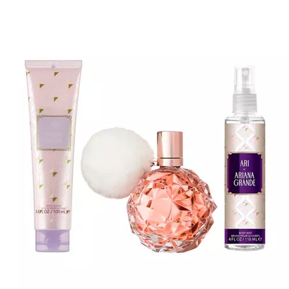 Kit Ariana Grande Ari EDP 100ML + Body Lotion + Colonia