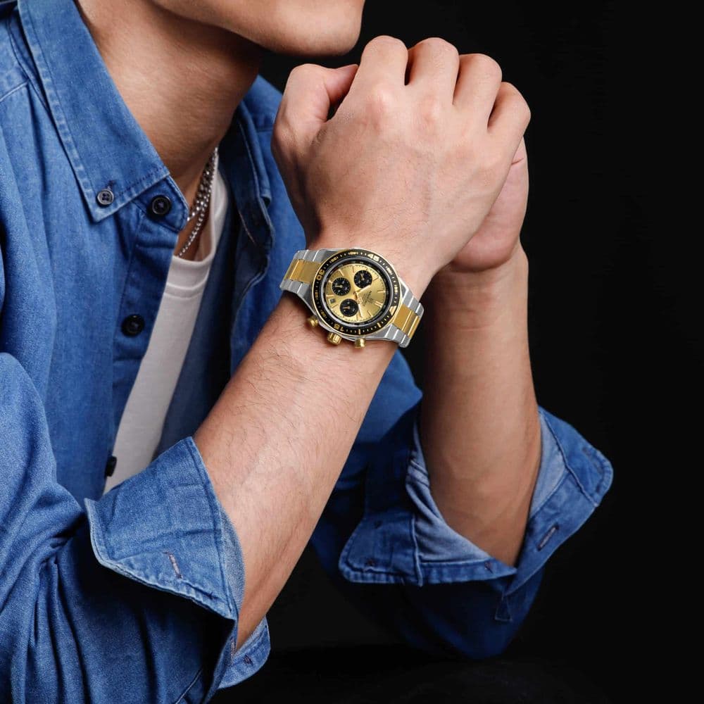 Reloj Naviforce Chrono Pioneer - Silver Golden NF 8049