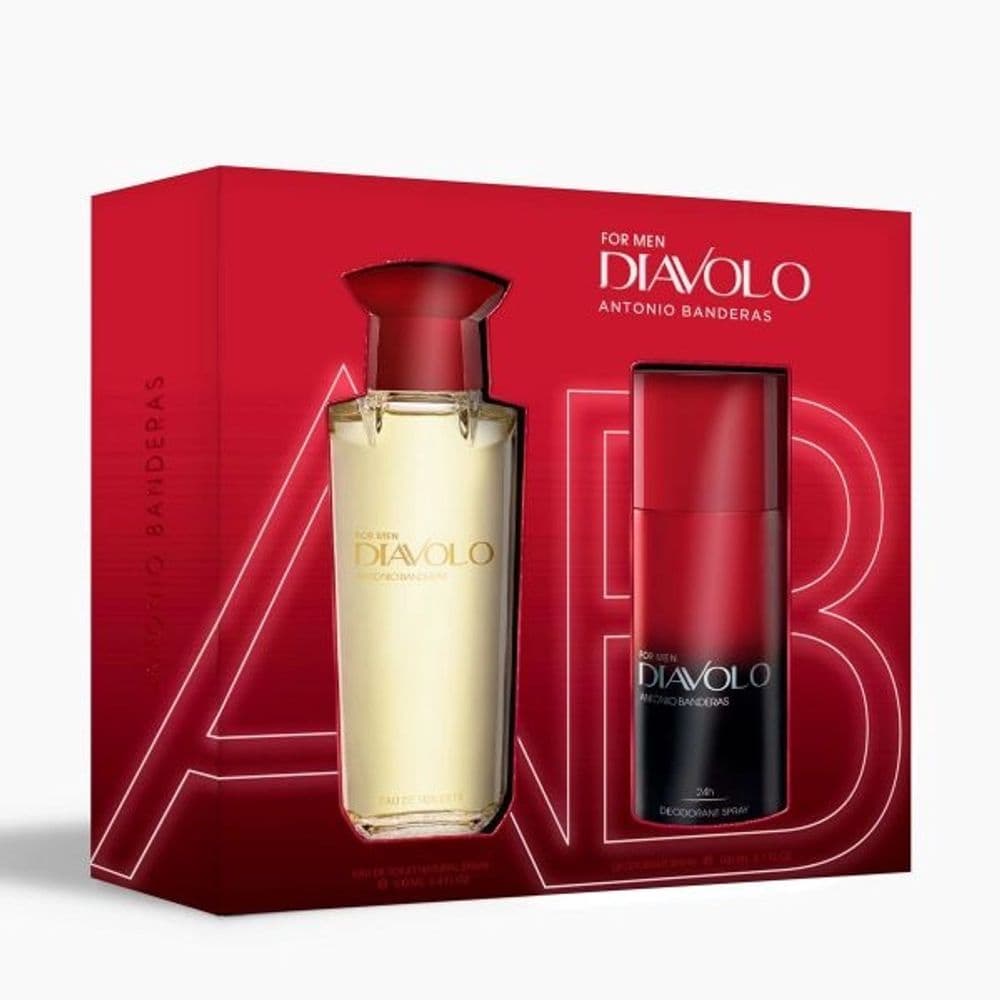 Kit Antonio Banderas Diavolo EDT 100ML + Deo 150ML
