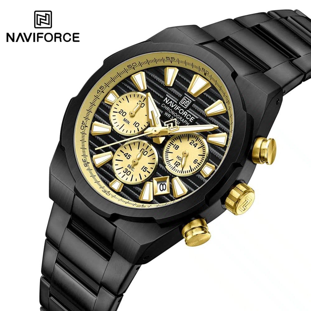 Reloj Naviforce Black & Golden - Executive StopWatch 8081