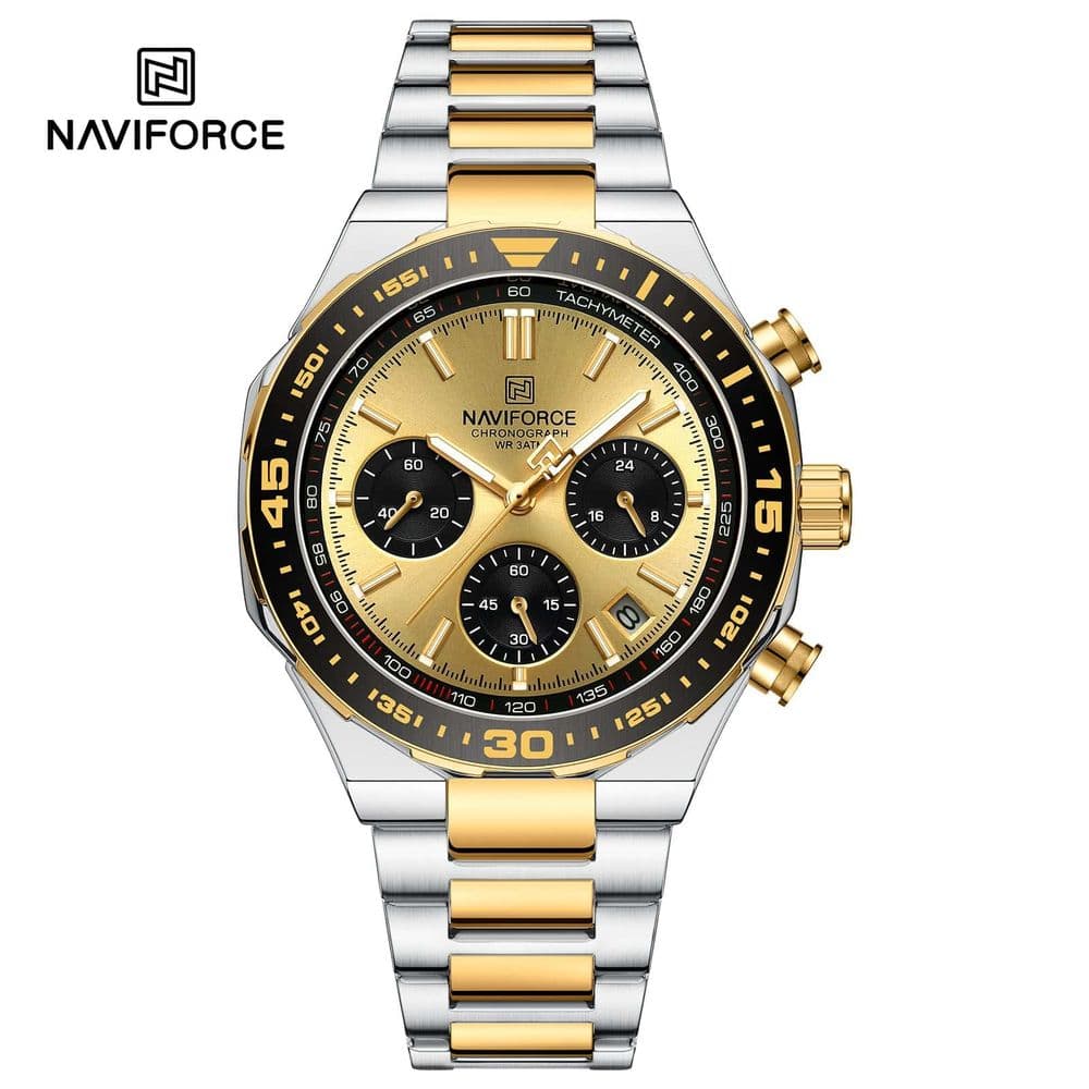 Reloj Naviforce Chrono Pioneer - Silver Golden NF 8049